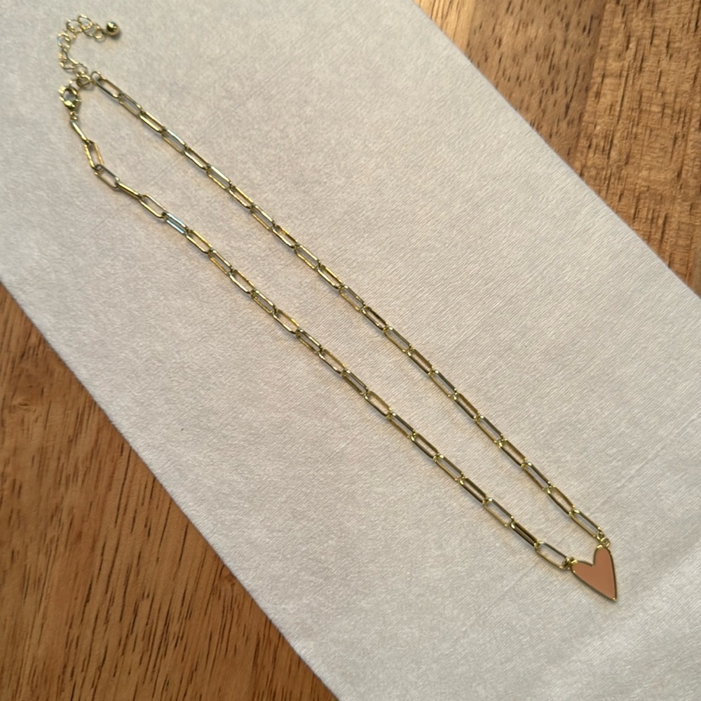 Uncommon James enamel heart necklace